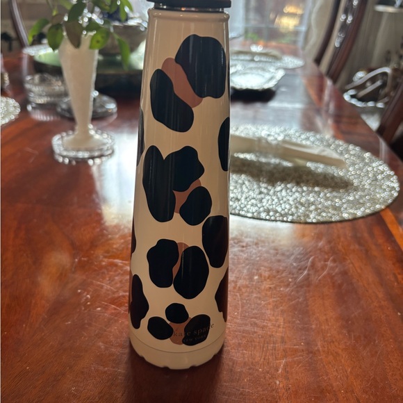 Kate Spade Black and Cream Patterned Bottle - Picture 1 of 6
